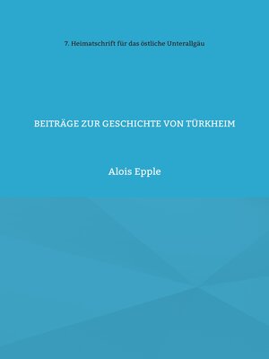 cover image of Beiträge zur Geschichte von Türkheim